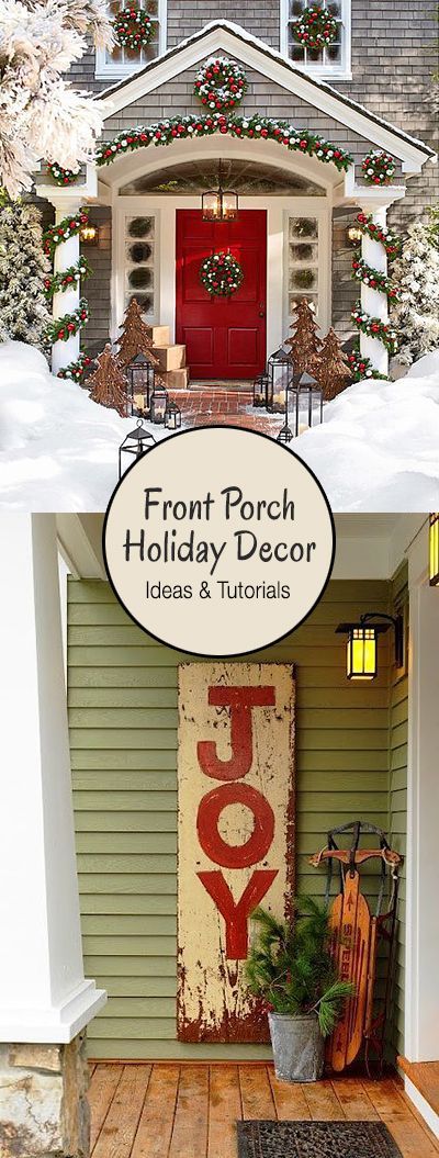 Creative Ways to Decorate your Front Porch for the Holidays • Ideas & Tutorials!