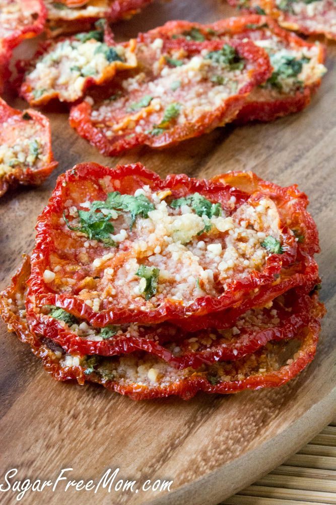 Crispy Parmesan Tomato Chips