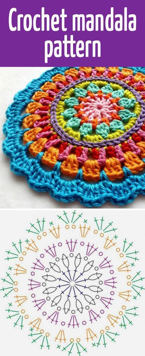 Crochet mandala pattern