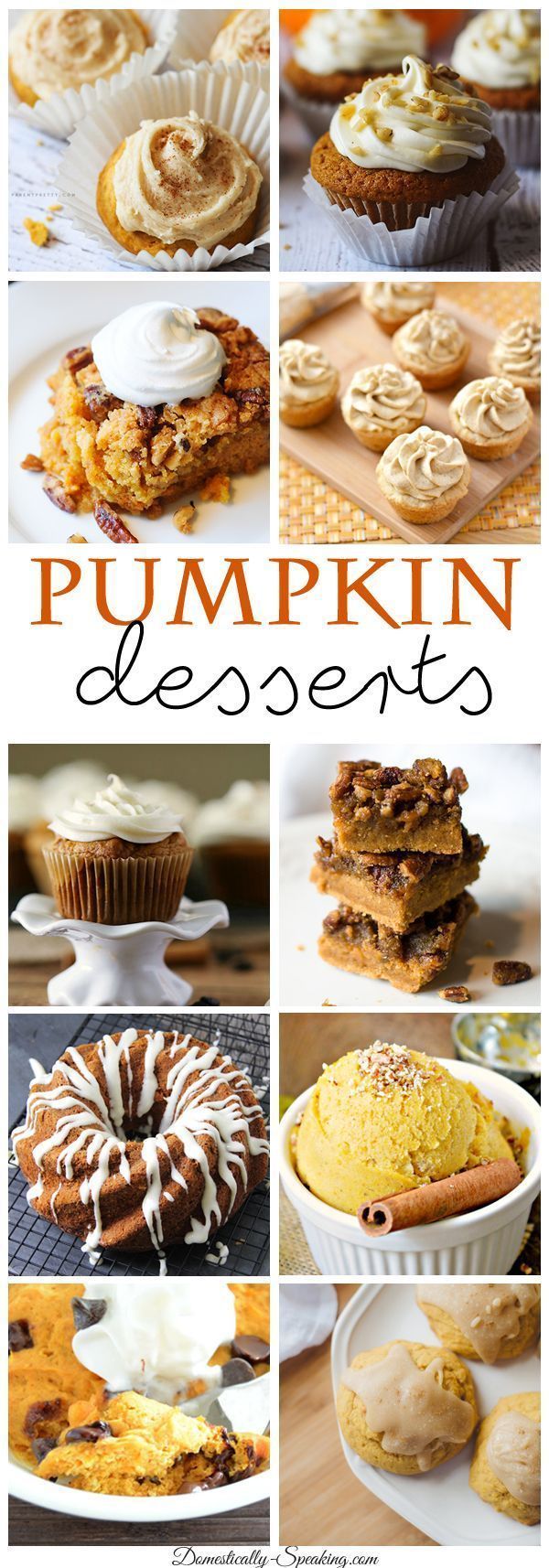 Delicious Pumpkin Dessert Recipes perfect for fall. Youll love to try out these recipes this autu