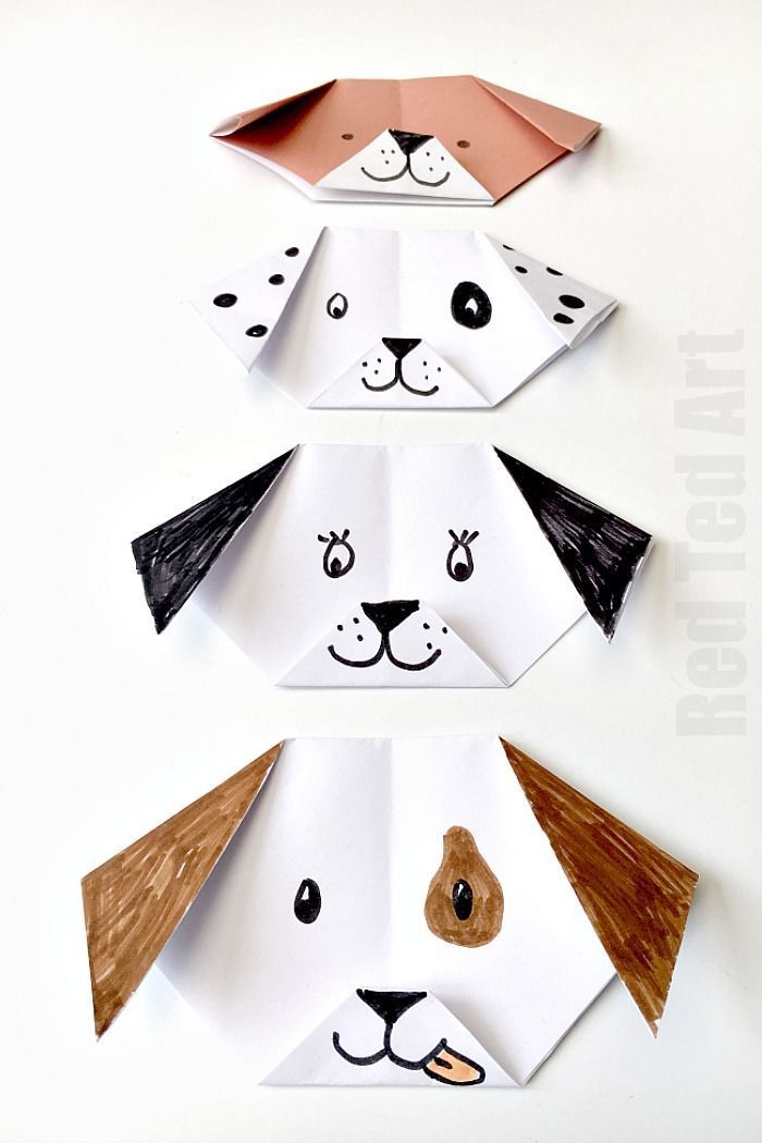 Easy Origami Dog for kids – adorable. Turn it your favourite breed. You can…