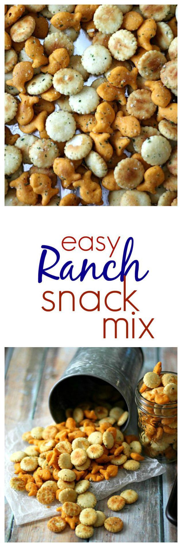 Easy Ranch Snack Mix–perfect for traveling too!