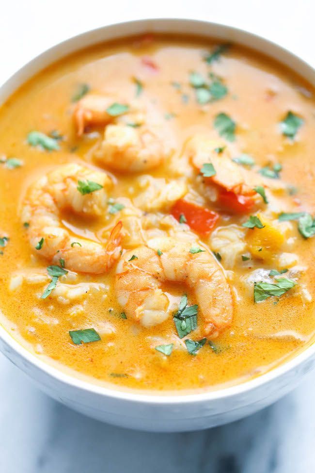 Easy Thai Shrimp Soup – Skip the take-out and try making this at home – its…