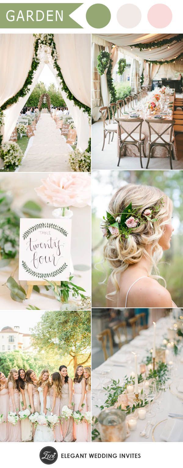 elegant greenery garden theme wedding ideas