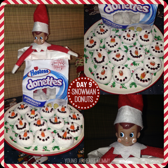 Elf On The Shelf – Day 9: Snowman Donuts!