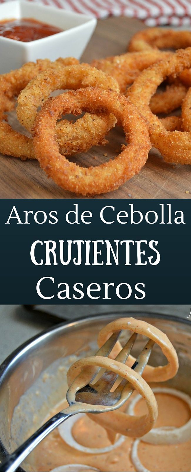 Estos aros de cebolla son extra crujientes y te dejaran con ganas de comer mas!