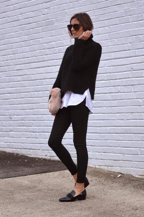 Exactly how to wear a turtleneck sweater this fall – click for 15 street style outfits we love