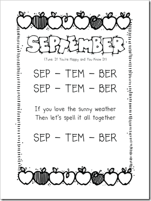 For Kinders…back to school calendar book.  Keep them engaged with activities during calendar time