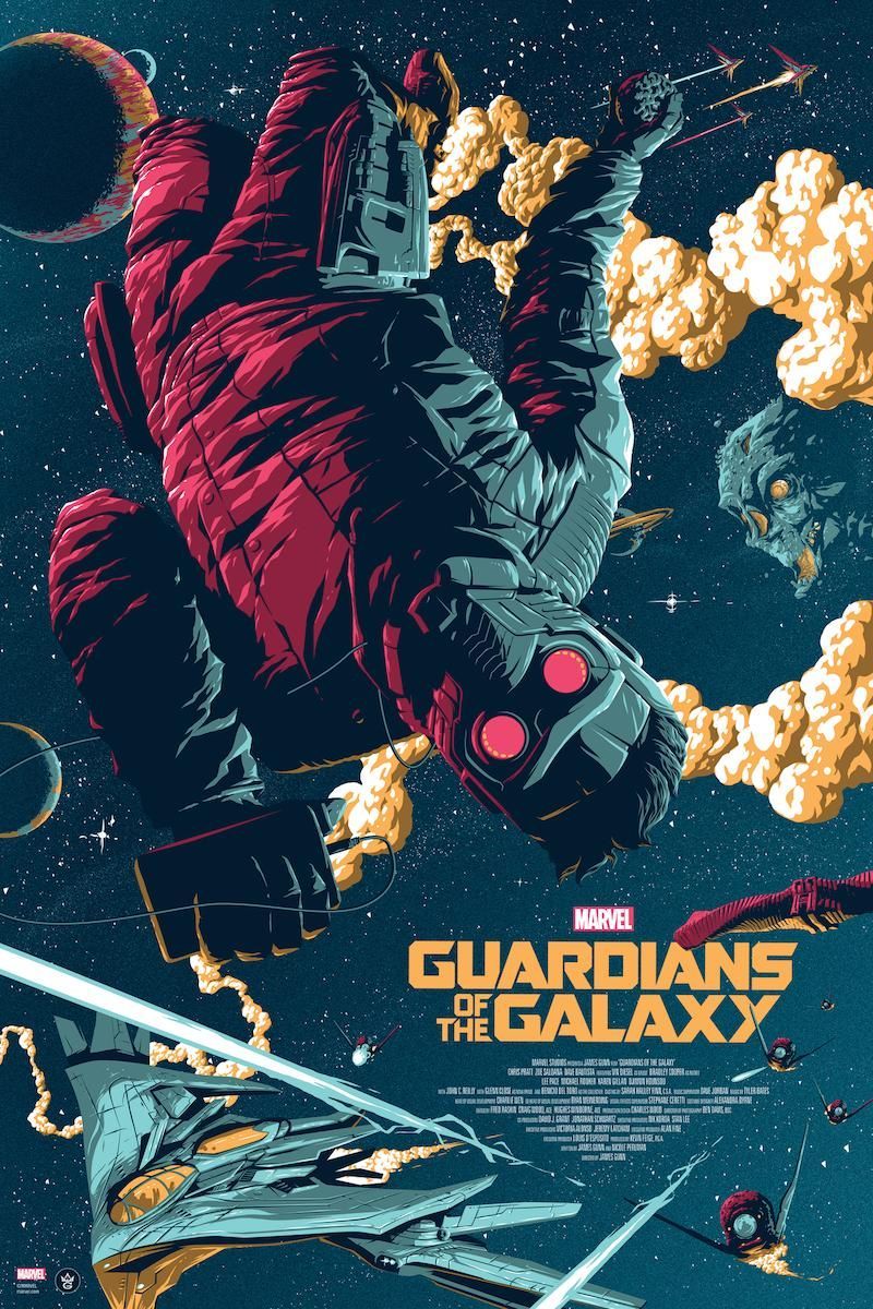 Grey Matter Art will sell this incredible Guardians of the Galaxy poster by Florey later this week. It