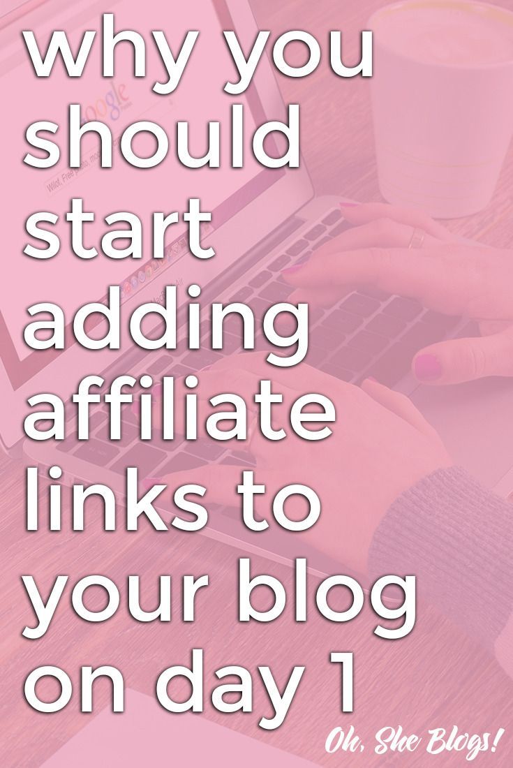 If you want to make money blogging, there’s no reason to wait to start using affiliate links on your b