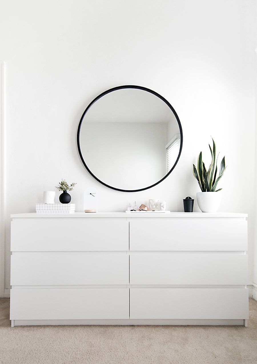 IKEA MALM dresser in white