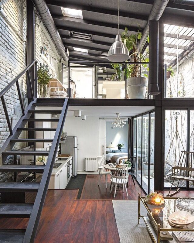 Industrial style. Tiny home.