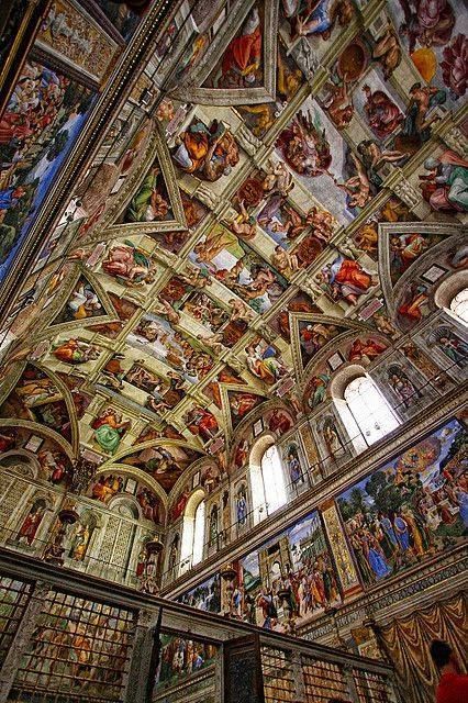 Interior of the Sistine Chapel. Rome, Italy. Places to travel before you die.