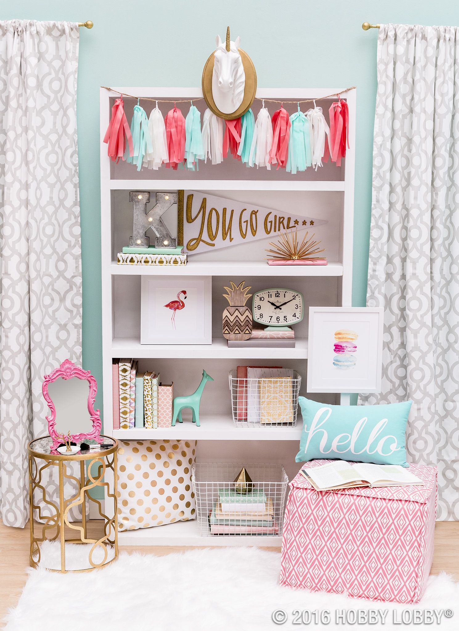 Is your little darlings decor ready for an update? Spruce up her space with trendy accents that r