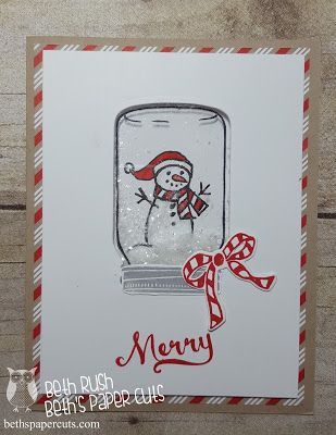 Jar of Cheer from Stampin Up! Beths Paper Cuts
