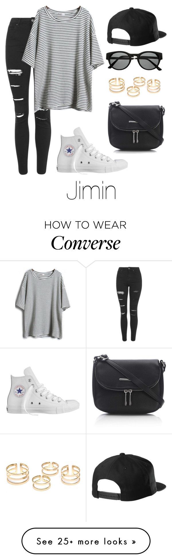 “Jimin Inspired w/ Converse” by btsoutfits on Polyvore featuring Topshop…