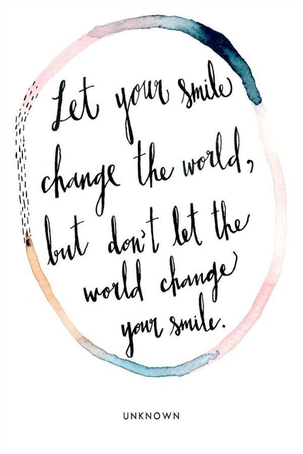 Let your smile change the world, but dont let the world change your smile. Sis. Shara McKee spoke