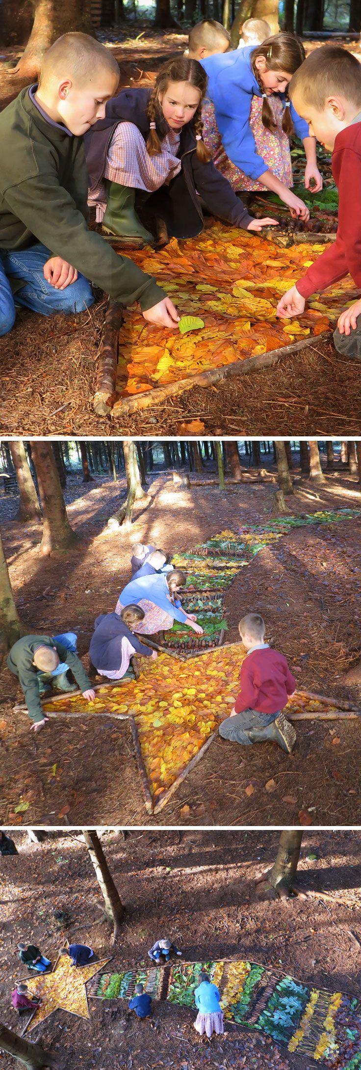 Look what these children made with just sticks and leaves! What a great way to…