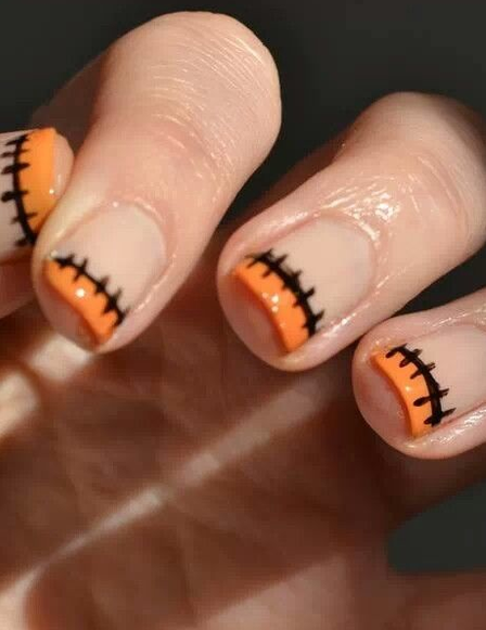 Loving these festive Halloween nail designs! If you do green instead though…