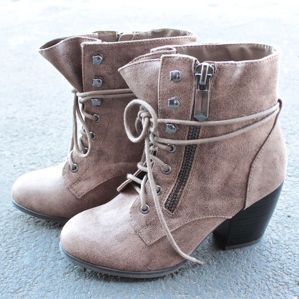 One of our customers favorite is back! Stylish ankle boots that features a side zip, laced up fro