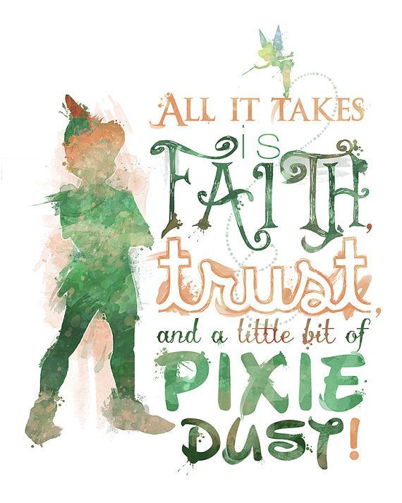Peter Pan Faith Trust and Pixie Dust by LittoBittoEverything