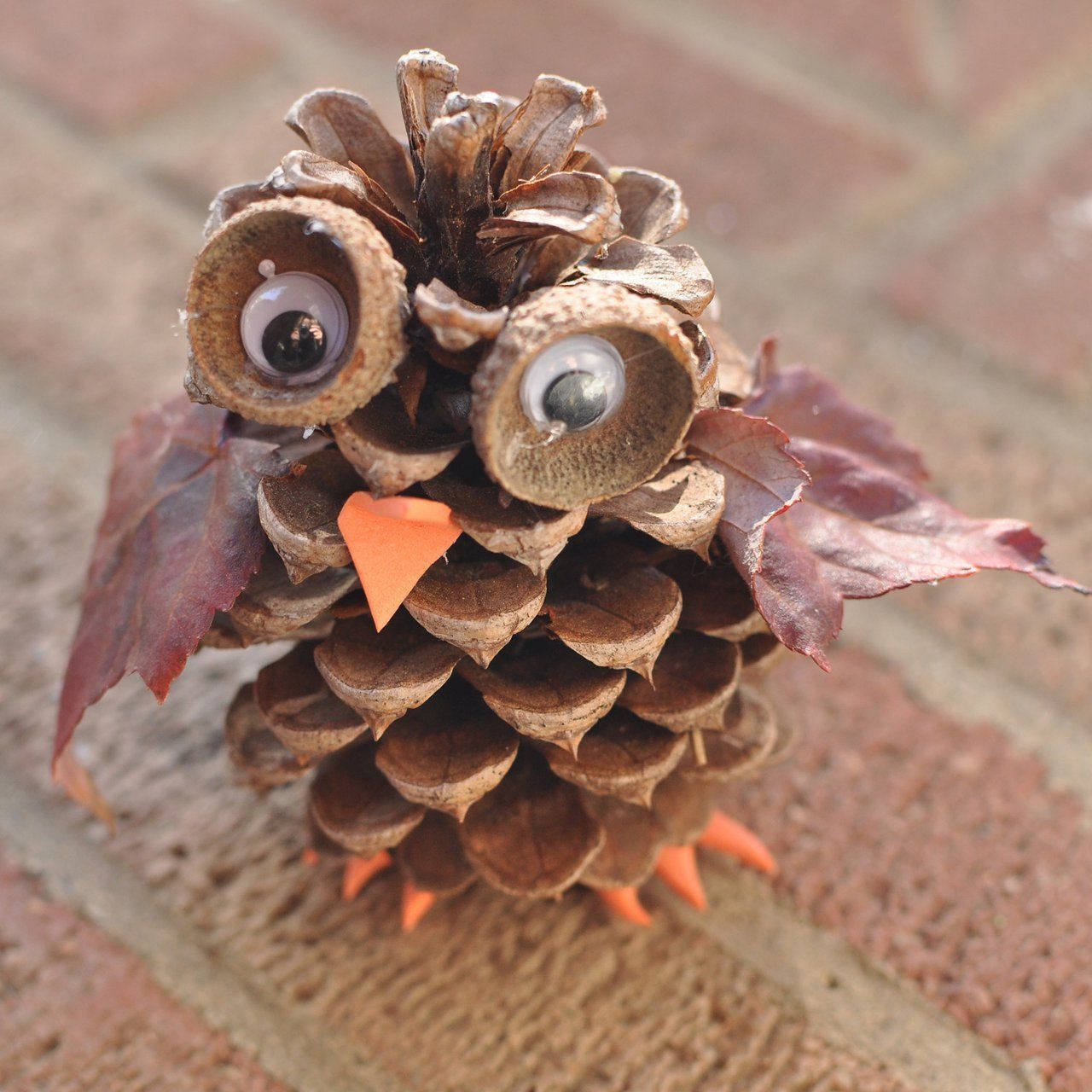 Pine Cone Owl: These adorable pine cone owls are a fun autumn craft for kids of any age. You can combi