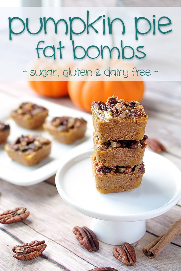 Pumpkin Pie Bites – Low Carb & Dairy Free Fat Bombs that will remind you of fall no matter what month