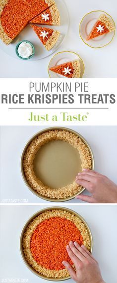 Pumpkin Pie Rice Krispies Treats
