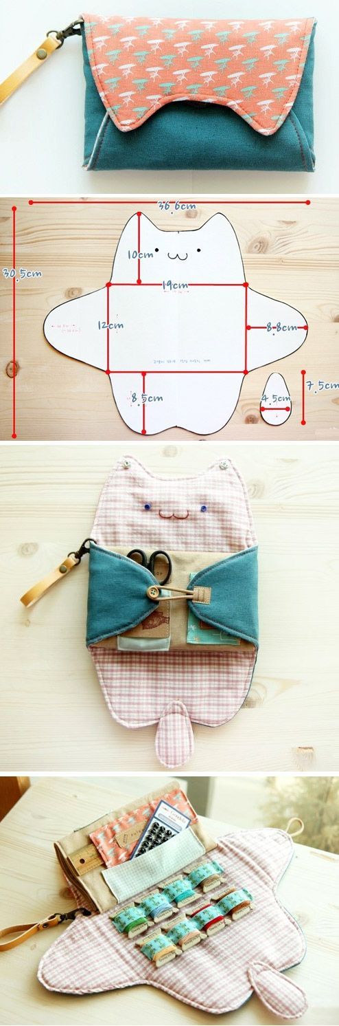 Sewing Purse Bag Organizer. DIY Pattern Tutorial. www.handmadiya.co…
