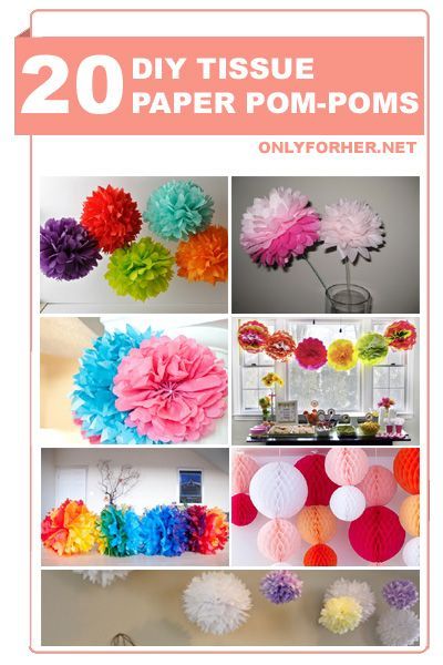 The best selected projects of How To Make Tissue Paper Pom Poms, Tissue Paper Balls or Tissue Paper Pu