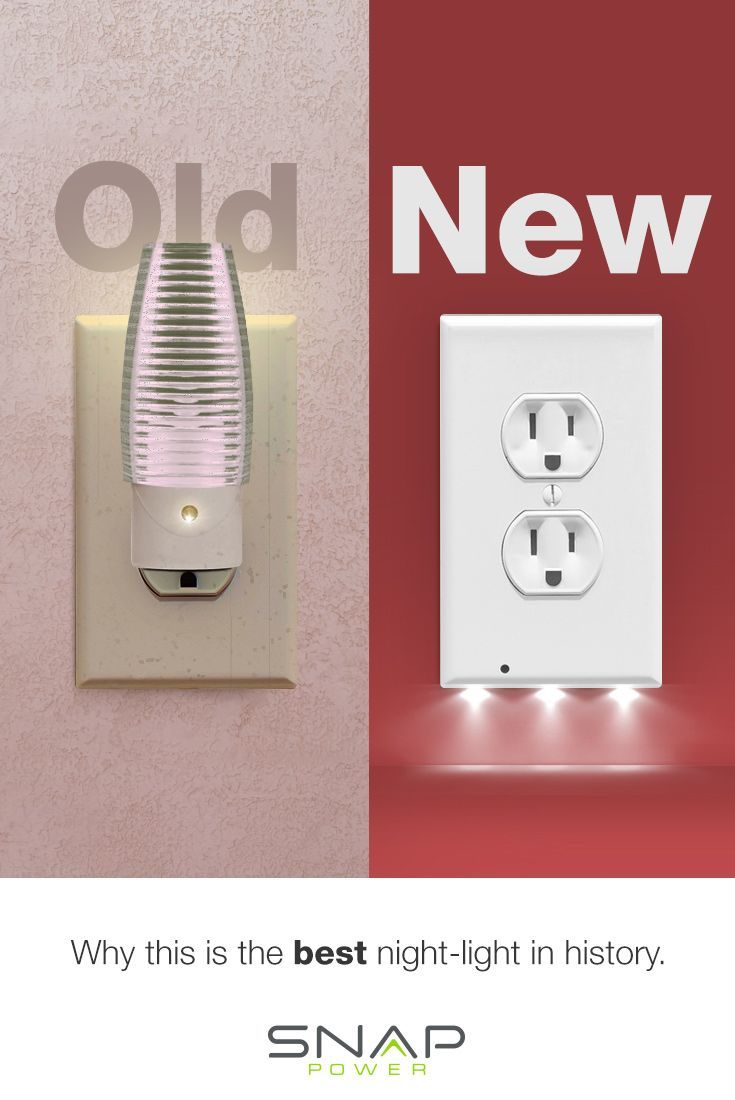 The Nightlight Reinvented! No more old school style nightlights when you can have a modern LED nightli