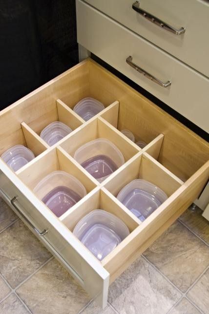 The solution to that junkie Tupperware cabinet. Good for OCDers (and me).