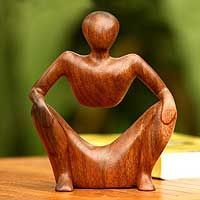 …wood sculpture “Abstract Sitting”  OMG!!! Thought of Henry Moore in a way…Love Love thi
