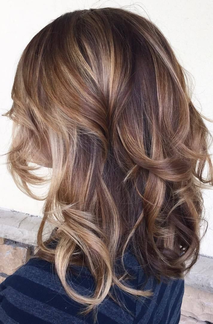 3 brown and caramel balayage hair