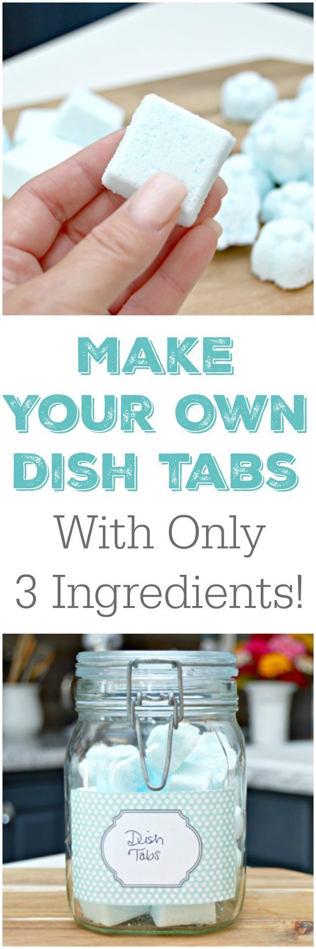 3 Ingredient Homemade Dish Tablets Recipe – Make easy and inexpensive dish tabs in