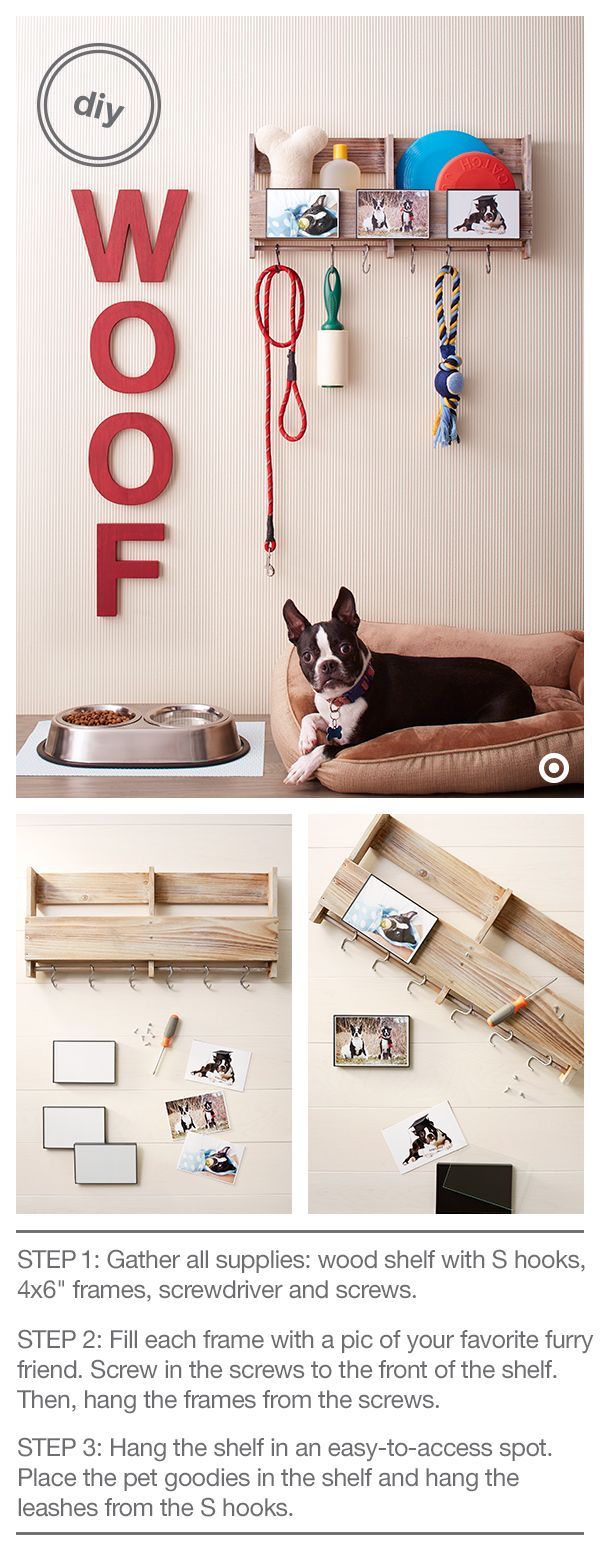 Ahhh….puppy love! Treat your pooch (and yourself) to a cute and useful DIY pet o