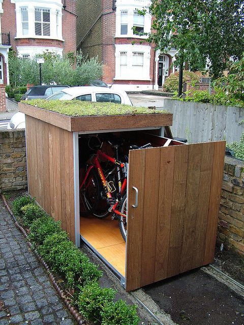 bike garage – this is a good idea if you dont have a garage to store your bik