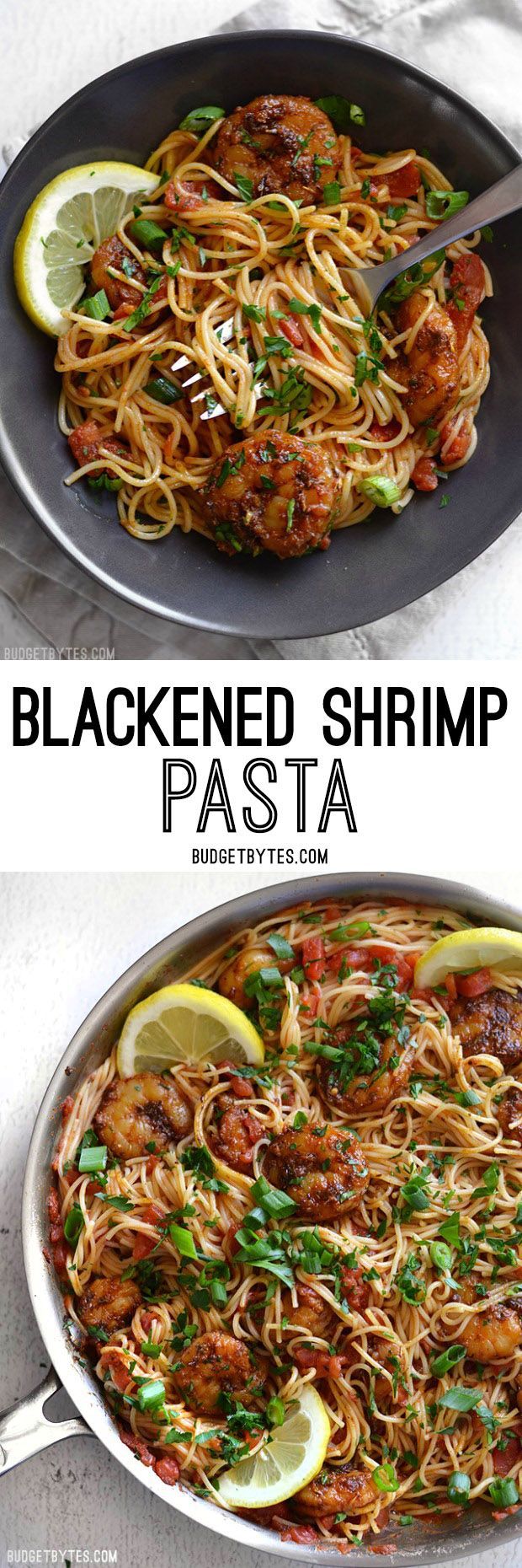 Blackened Shrimp Pasta – A 30 minute Pasta Dinner with Fresh Shrimp, Homemade Blac