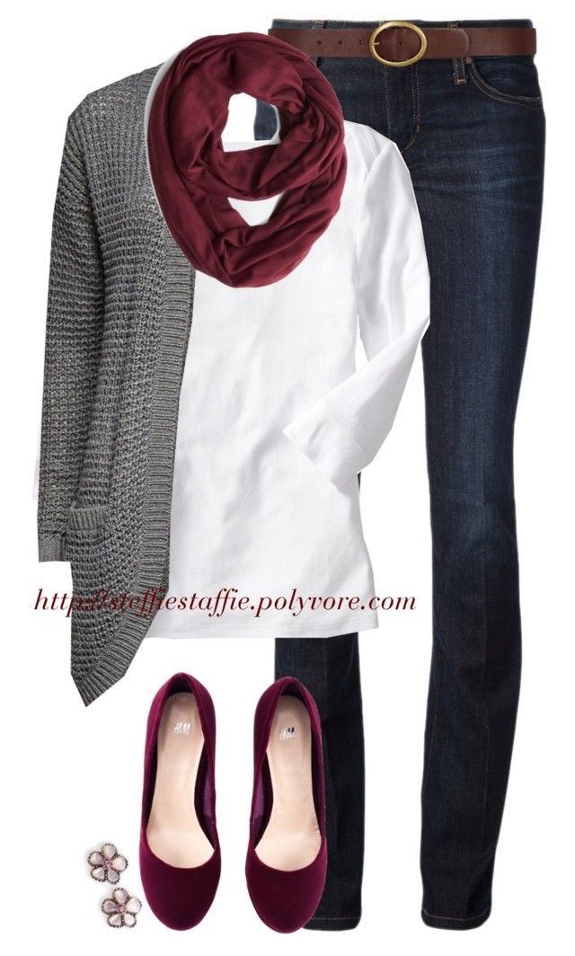 Burgundy & Gray by steffiestaffie on Polyvore featuring polyvore, fashion, sty