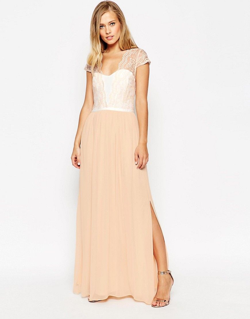 ASOS Scalloped Lace Maxi Dress -   Scalloped Lace Dresses Collection