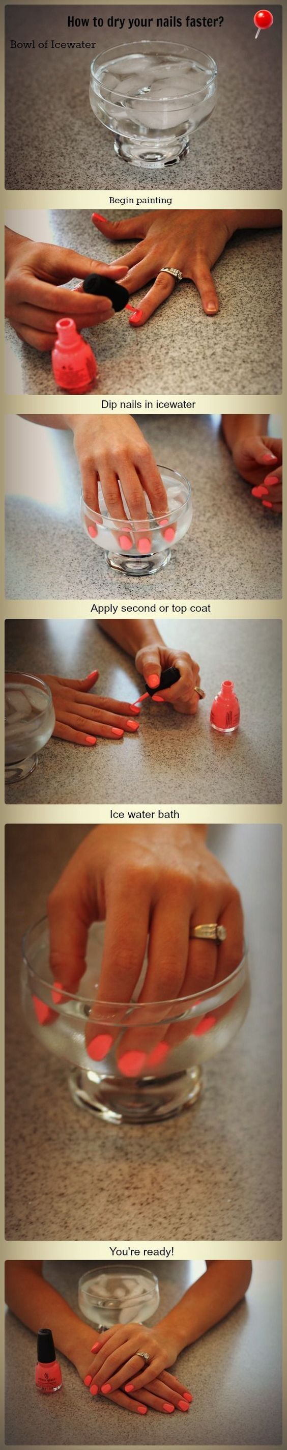 Check these 5 easy steps to learn how to dry your nails fast and easy! See how now