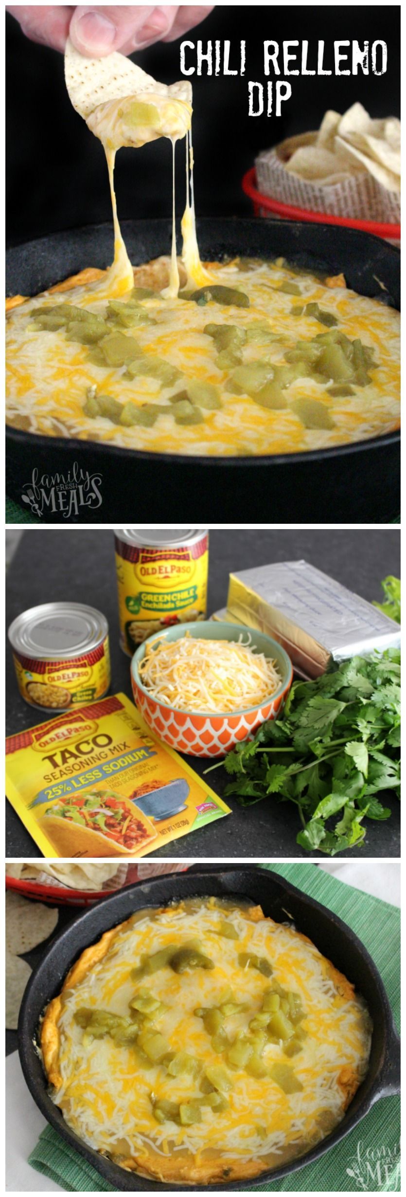 Chili Relleno Dip Recipe – Easy dip recipe to please a crowd! Love this one for Ci