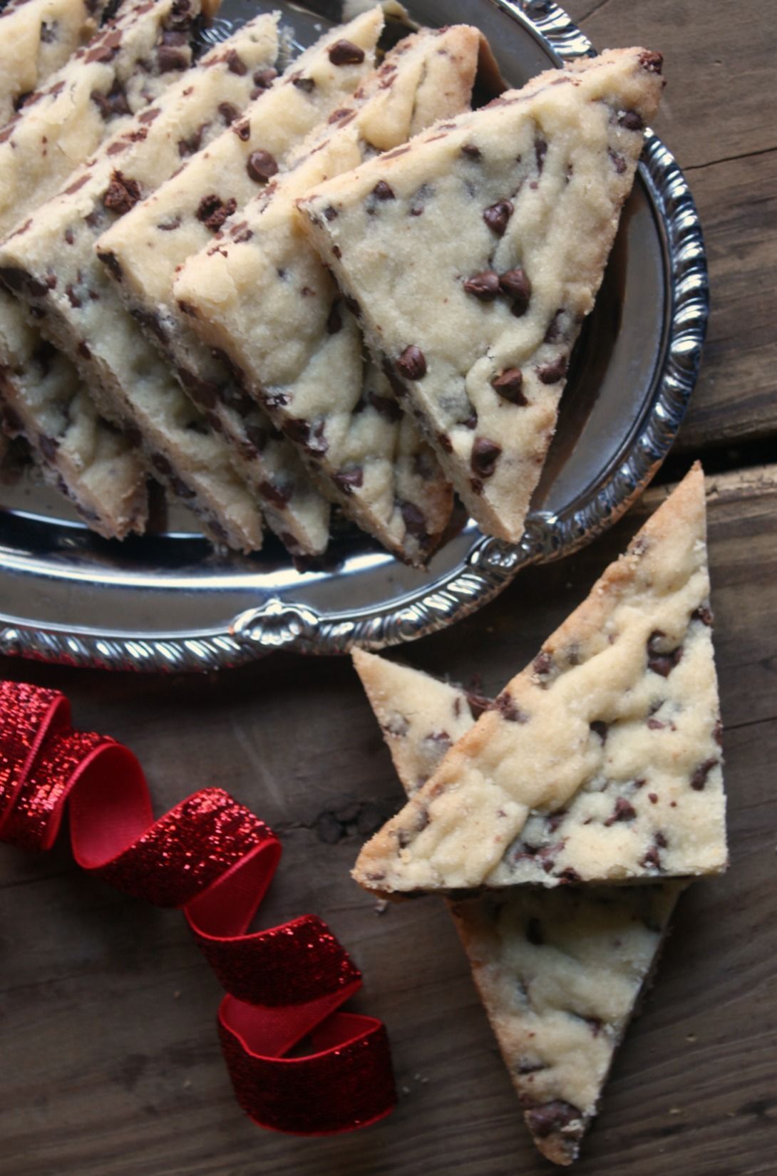 Chocolate Chip Shortbread Cookies. Add this to your holiday baking list.