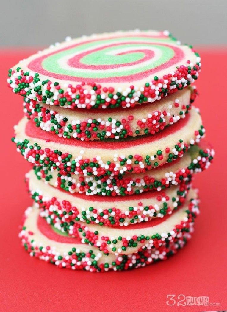 Christmas Swirl Sugar Cookies (just incorporate your favorite #glutenfree sugar co