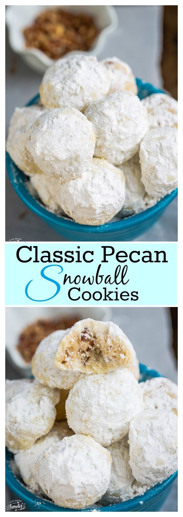 Classic Pecan Snowball Cookies are perfect for your Christmas cookie tray! So…