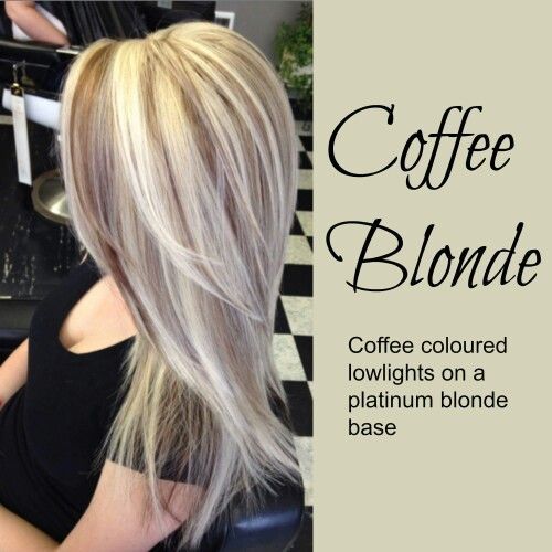 Coffee Blonde hair color