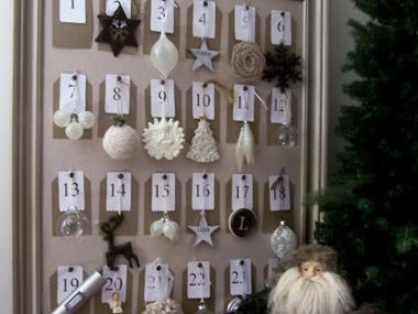 Create An Advent Calendar -   Cute Christmas decoration ideas