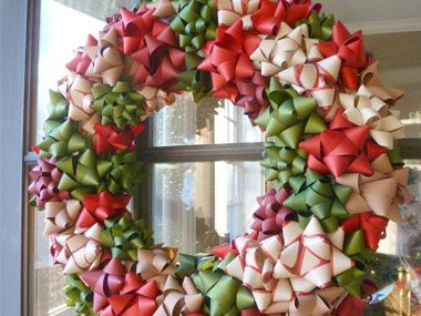 Go For A Bow Wreath -   Cute Christmas decoration ideas