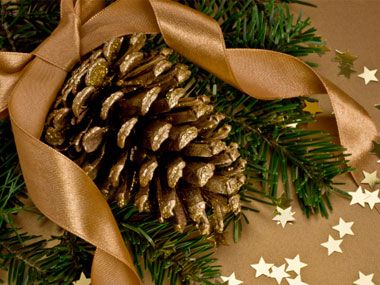 Place Pretty Pinecones -   Cute Christmas decoration ideas
