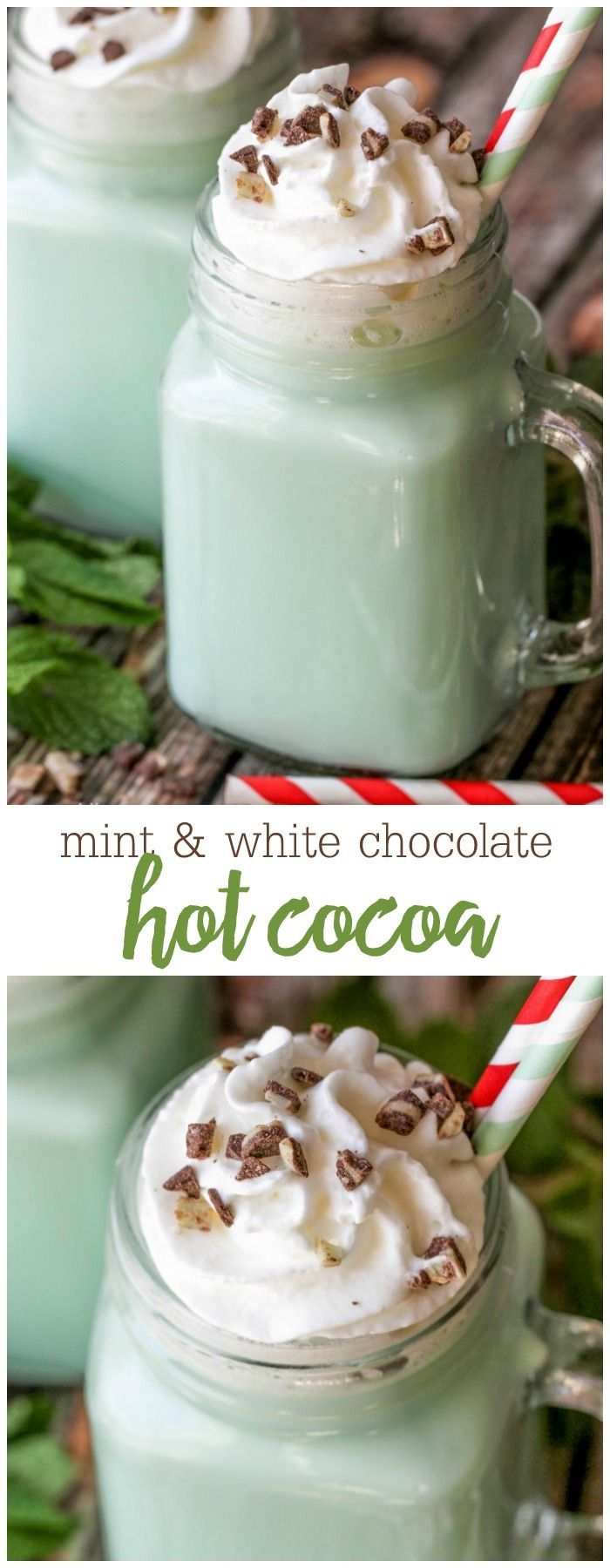 DELICIOUS Mint and White Chocolate Hot Cocoa – it will be your new favorite holida